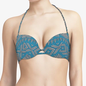 Passionata - Haut de maillot coques Push-up Atlas bleu T.90B pas cher