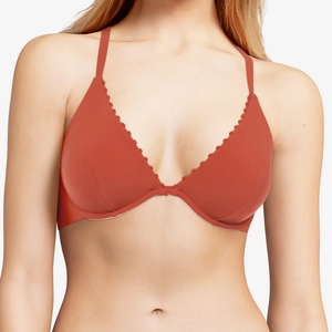 Passionata - Haut de maillot armatures plongeant Enea rouge terracotta T.100D pas cher