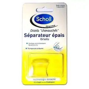 Comparateur de prix : SCHOLL Séparateurs orteils chevauchés gelactiv x 1 (épais)