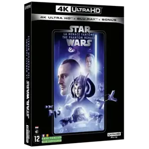 Comparateur de prix : Disney Star Wars - Episode I : La Menace Fantôme - 4k Ultra Hd + Blu-Ray + Blu-Ray Bonus