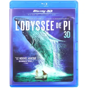 Comparateur de prix : PRODUCTION FNAC L'odyssée de Pi Combo Blu-ray 3D + 2D + DVD