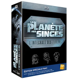 FOX PATHE EUROPA La Planète des Singes - Coffret intégral 7 Films - Blu-Ray - Edition Spéciale Fnac