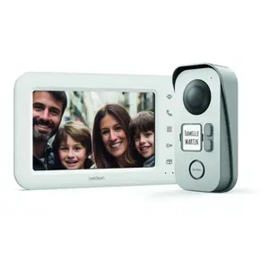 Visiophone filaire - compatible 2 familles avec double commande - Elia...
