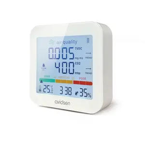 Avidsen Station de mesure qualité de l'air intérieur CO2 et COV - - 107258 pas cher