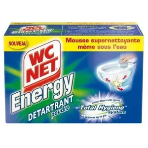WC NET 6 sachets Poudre Détartrante Energy Total Hygiene System - 60 g pas cher