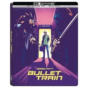 Esc Bullet Train Édition Limitée Steelbook Blu-ray 4K Ultra HD