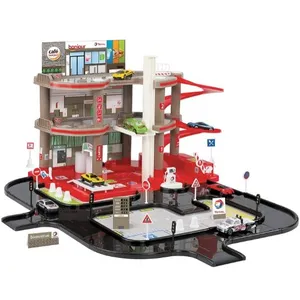 STARLUX Coffret garage station service 3 niveaux avec 2 mètres de routes Total