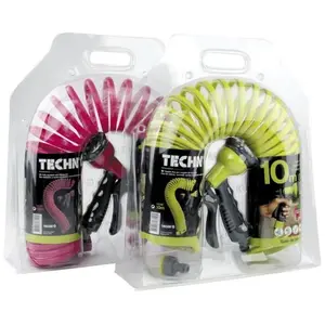 Tuyau flexible torsadé 9mm 10m en EVA Coloris anis ou fushia TECHNO pas cher