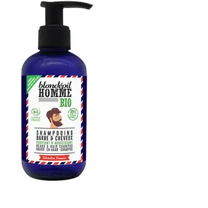 Shampooing Barbe & Cheveux - 99% Naturel-200ml Blondépil Homme pas cher