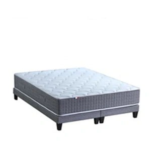 Selenia Ensemble Matelas Ressort 7 zones H.28cm + Sommier Fabriqué en France MAX