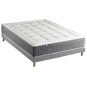 Selenia Ensemble Matelas Ressort 7 zones H.28cm + Sommier Fabriqué en France MAX pas cher