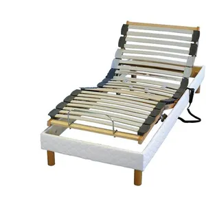 Id Literie Lit Electrique Matelas Mousse Accueil Memoire De Forme + Sommier Electrique90x190 pas cher
