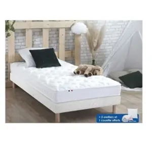 Comparateur de prix : Id Literie - Pack matelas sommier oreiller couette 90x190