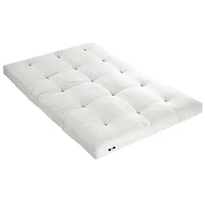 Idliterie Matelas Futon Latex Ecru 140x190 pas cher