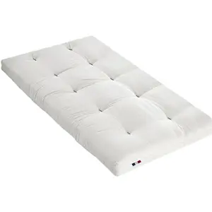 Comparateur de prix : Id Literie - Matelas futon latex+ ouate hyppoallergénique écru 90x190