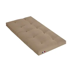 Comparateur de prix : Matelas futon coton et fibres recyclés, fabriqué en France Idliterie