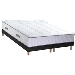 Non communiqué Ensemble Matelas Ressort 7 zones + Mémoire de forme sommier 2x80x200 pas cher