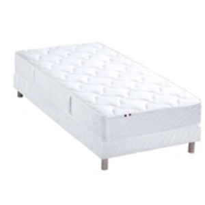 Selenia Ensemble Matelas Ressorts 5 Zones STAR et Sommier Blanc