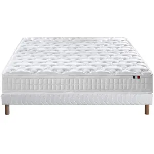 Selenia Ensemble Matelas Ressorts 5 Zones STAR et Sommier Blanc pas cher