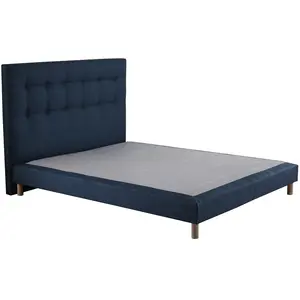 Comparateur de prix : Nuit Céleste Sommier tapissier + tete de lit capitonnée Bleu 160x200