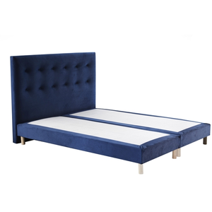Sommier tapissier + Tete de lit capitonnée Intemporel Nuit CélesteVendu parconforama