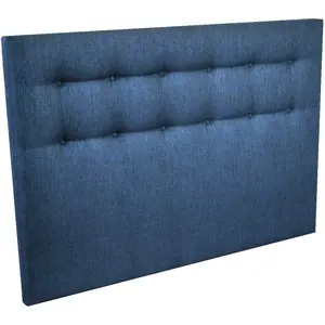 Nuit Céleste Tete de lit capitonnée Crépuscule Bleu marine 140x115cm 140 x 190 cm