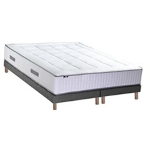 Idliterie Ensemble matelas ressort 7 zones mémoire de forme 2 sommiers 180x200 pas cher