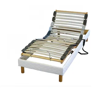 Idliterie Lit Electrique + Matelas mémoire de forme + couette + oreillers 90x190 pas cher