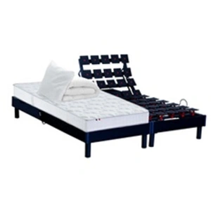 Comparateur de prix : Id Literie Lit electrique 100% latex 5 zones + couette + oreillers 2x90x200