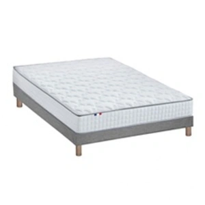 Idliterie Ensemble Matelas Ressorts Astre + Sommier - 140 x 190 cm, Sommier - Gris chiné pas cher