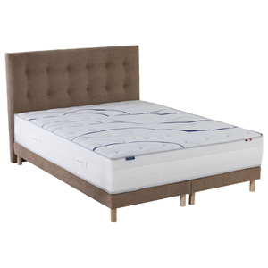 Ensemble matelas mémoire de forme memoria + sommier + tête de lit, che...