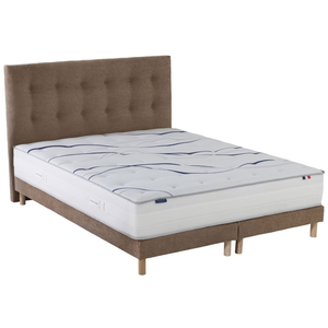 Ensemble matelas mousse hd nuvia + sommier + tête de lit, chenille bou... pas cher