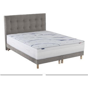 Ensemble matelas mémoire de forme memoria + sommier + tête de lit, che... pas cher