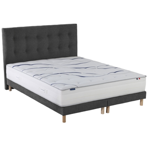 Ensemble matelas mousse hd nuvia + sommier + tête de lit, chenille bou... pas cher