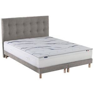 Ensemble matelas mousse hd nuvia + sommier + tête de lit, chenille bou... pas cher
