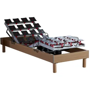 IDLITERIE Sommier électrique et matelas mousse mémoire forme 90x190 pas cher