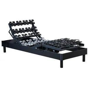 IDLITERIE Sommier électrique à plots et matelas 100% latex 90 x 190 pas cher