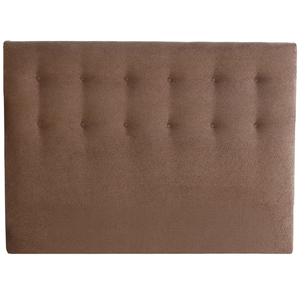 Tête de lit capitonnée eden moka, chenille bouclettes dimensions - 180...