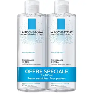 La Roche-Posay Eau Micelaire Ultra Peaux Sensibles 2x400ml pas cher