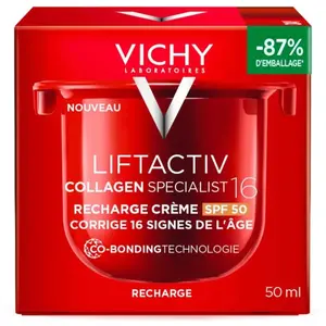 Comparateur de prix : Vichy Liftactiv Collagen Specialist 16 Crème SPF 50 Recharge | 50 ml
