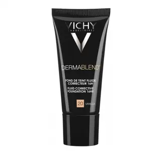 Vichy Dermablend Fond de Teint Fluide Correcteur 16h N°20 Vanilla 30ml pas cher