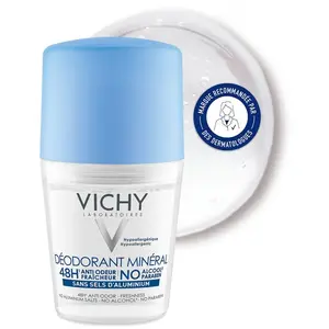 Comparateur de prix : VICHY Déodorant bille minéral 48H actif anti-odeur d'origine naturelle 50 ml