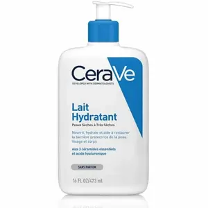 Comparateur de prix : CeraVe Lait Hydratant visage et corps pour les peaux sèches à très sèches 473 ml