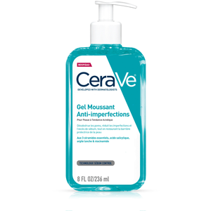 Comparateur de prix : CeraVe Gel moussant anti-imperfections 2% acide salicylique 236ml