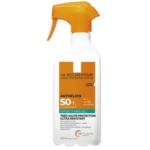 Comparateur de prix : La Roche Posay Anthelios Spray Familial Tres Haute Protection Ultra Resistant Spf50+ 300Ml