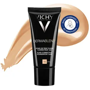 Comparateur de prix : Vichy Dermablend Fond de Teint Fluide Correcteur 16H 15 Opal | 30 ml