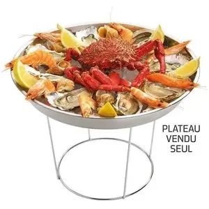 Comparateur de prix : Generique Plateau fruits de mer en inox - D : 36 cm