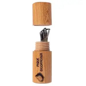 Comparateur de prix : ROGER ORFEVRE Pique à bigorneaux + fourreau bois - lot de 12