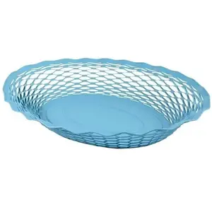 Comparateur de prix : ROGER ORFEVRE - Corbeille pain Vintage ovale 25x18 cm bleu