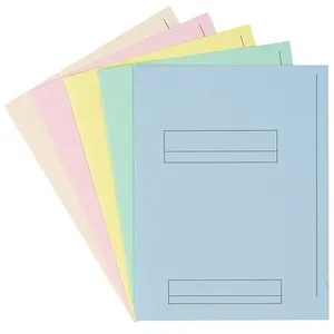 Non communiqué Chemises dossier 2 rabats Fast 24 x 32 cm 5 couleurs pastel assorties- Paquet de 50 - Oxford pas cher